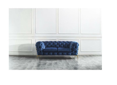 Luxury 2 Seater Couch Upholstery Sofa Leather Fabric Couches Chesterfield Suite new